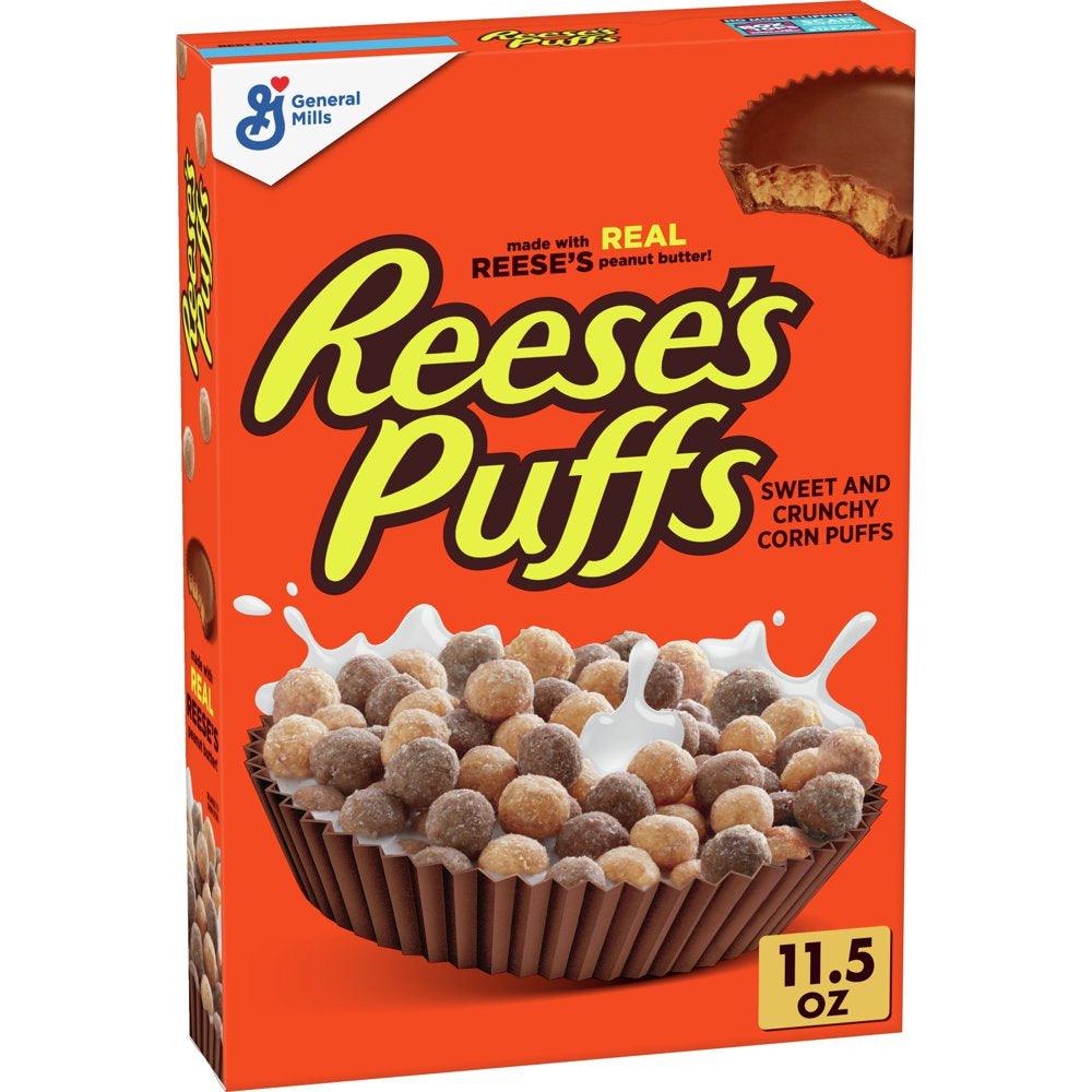 Reese'S Puffs, Chocolatey Peanut Butter Cereal, 11.5 OZ Box