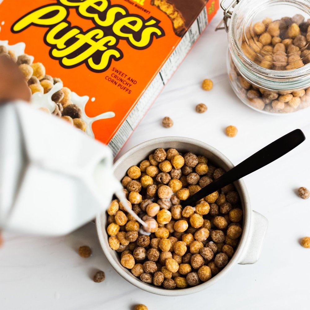 Reese'S Puffs, Chocolatey Peanut Butter Cereal, 19.7 OZ Family Size Box