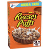 Reese'S Puffs, Chocolatey Peanut Butter Cereal, 31.2 OZ Mega Size Box