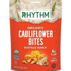 Rhythm Superfoods Organic Cauliflower Bites Snack Chips, Buffalo Ranch, 2 Oz Pouch