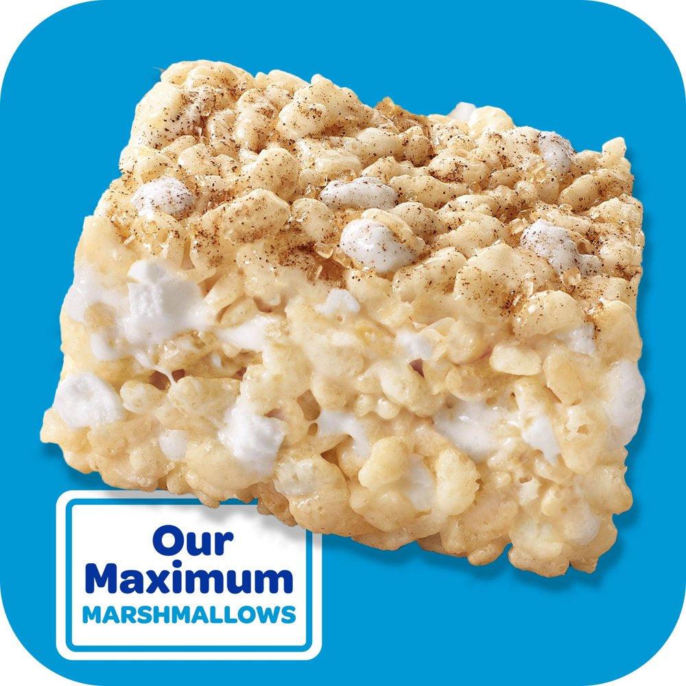 Rice Krispies Treats Homestyle Marshmallow Snack Bars, Kids Snacks, School Lunch, Cinnamon Sugar, 12 Ct, 13.96 Oz Box