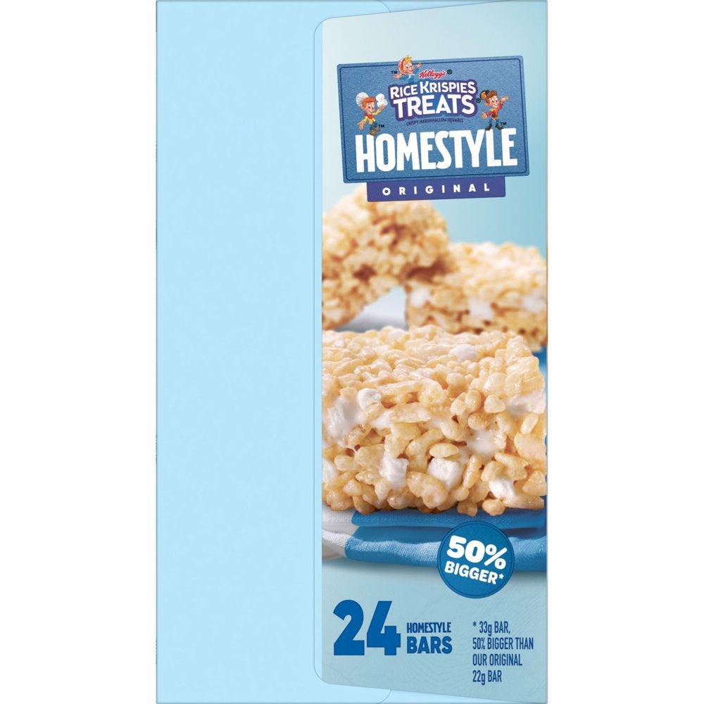 Rice Krispies Treats Homestyle Original Chewy Marshmallow Snack Bars, 27.9 Oz, 24 Count