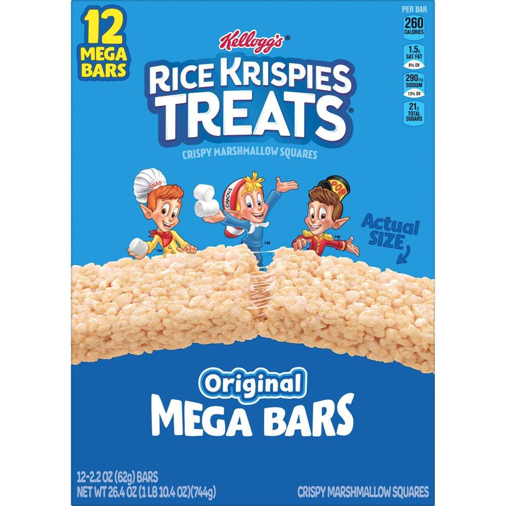 Rice Krispies Treats Original Chewy Large Marshmallow Snack Bars, 26.4 Oz, 12 Count