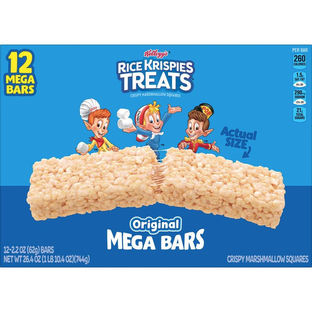 Rice Krispies Treats Original Chewy Large Marshmallow Snack Bars, 26.4 Oz, 12 Count