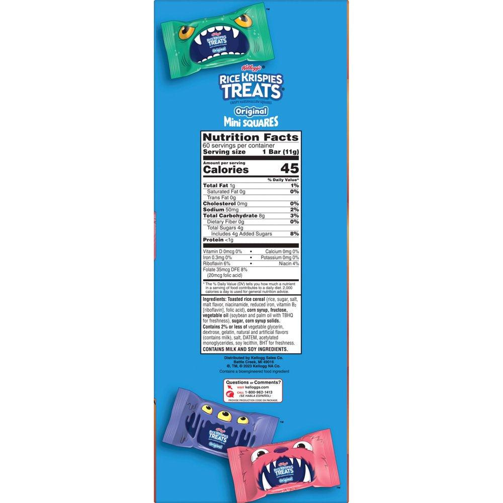 Rice Krispies Treats Original Chewy Mini Marshmallow Snack Bars, 23.2 Oz