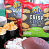 RITZ Crisp and Thins Cream Cheese and Onion Chips, 7.1 Oz