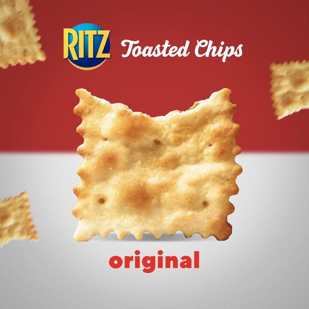 RITZ Original Toasted Chips, Family Size, 11.4 Oz Bag