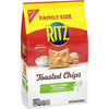 RITZ Toasted Chips Sour Cream and Onion Crackers, Family Size, 11.4 Oz