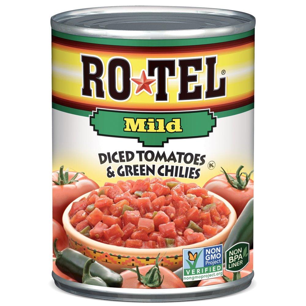 Rotel Mild Diced Tomatoes and Green Chilies, 10 Oz