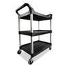 Rubbermaid Commercial Xtra Open Side 3-Shelf Utility Cart