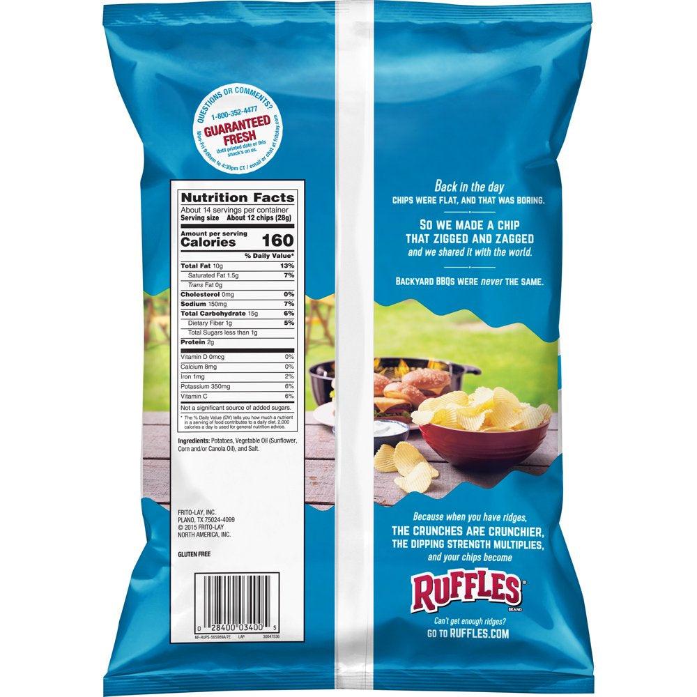 Ruffles Original Potato Chips, Party Size, 13.5 Oz Bag