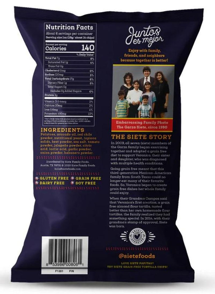 s Potato Chips, Grain Free, Fuego Flavor, 5.5 Oz. Bag