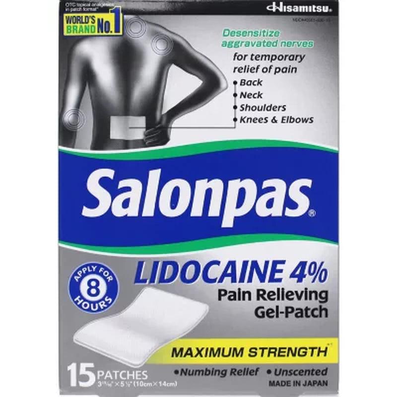 Salonpas Lidocaine Gel-Patch (15 Ct.)