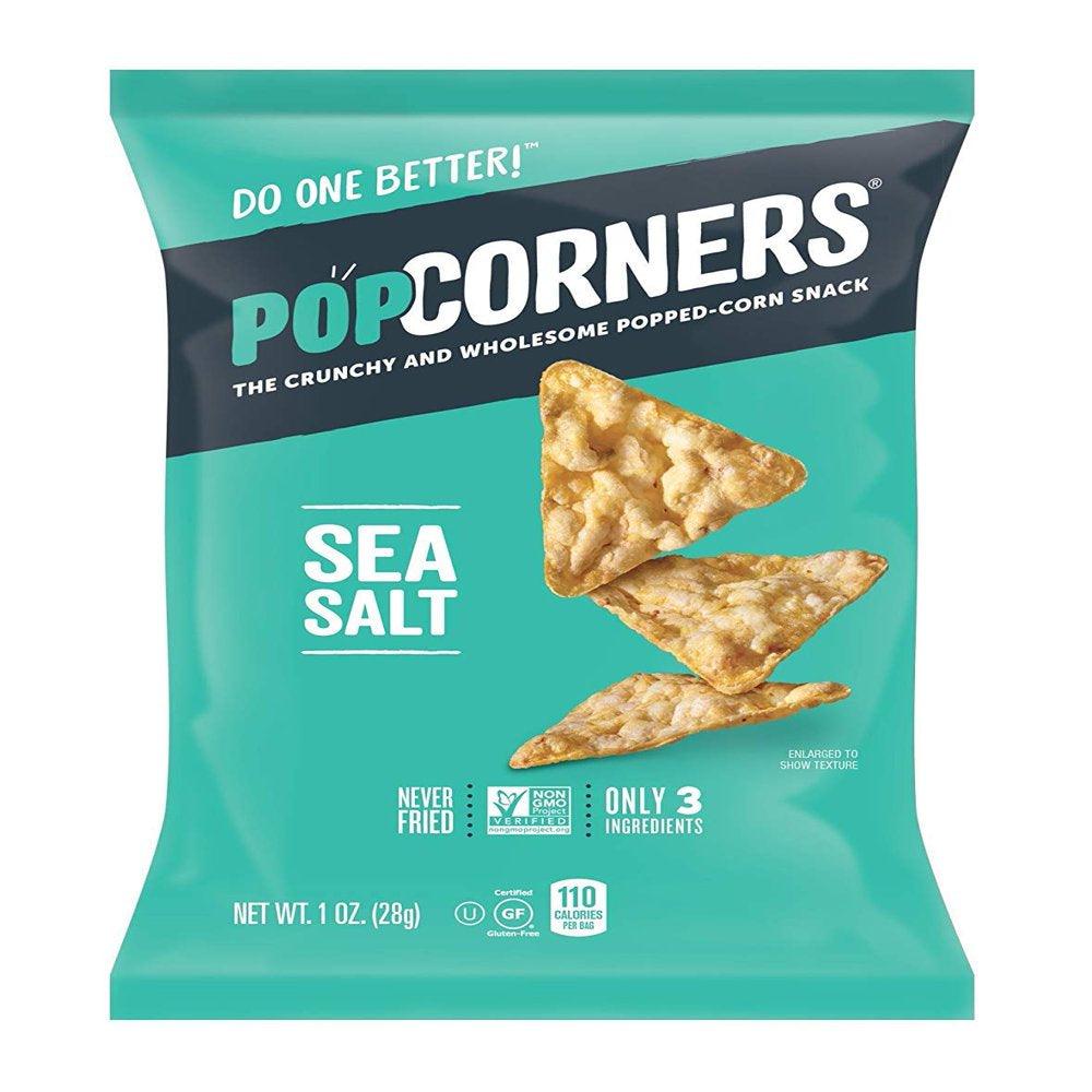 Salt of the Earth, Crispy and Crunchy Popped Corn Chips, Gluten-Free Snack, 1Oz Bag (Pack of 24, Total of 24 Oz)