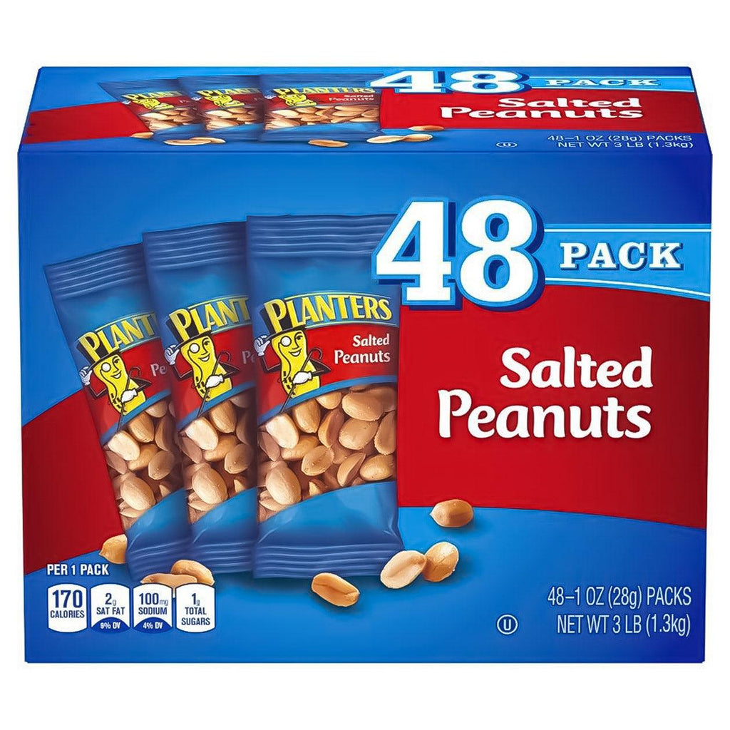 , Salted Peanuts, 1 Oz, 48-Count