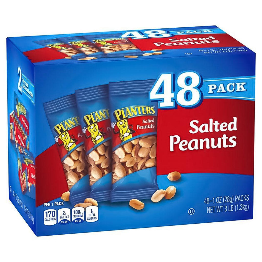 , Salted Peanuts, 1 Oz, 48-Count