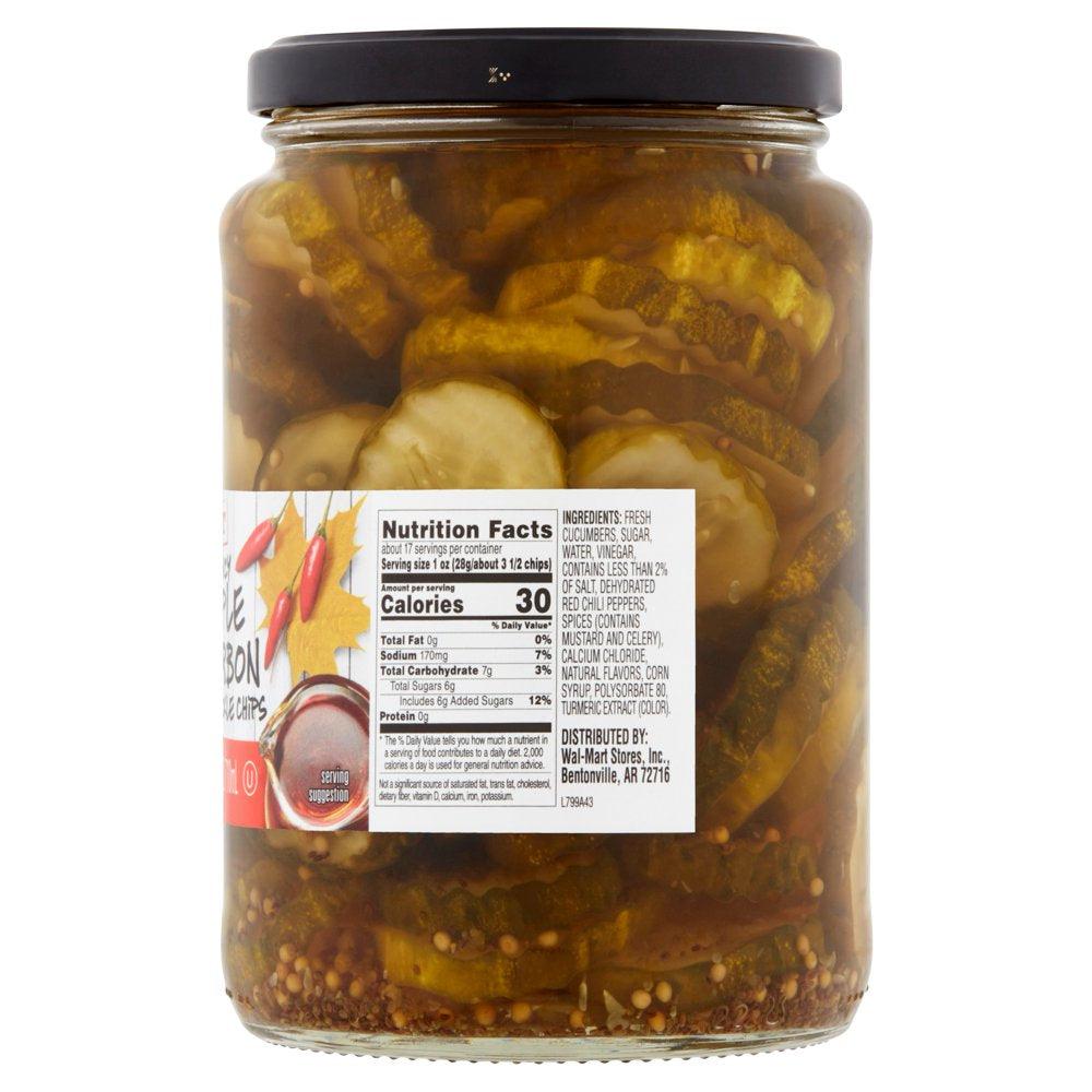 Sam'S Choice Hot Spicy Maple Bourbon Fresh Pack Pickle Chips, 24 Fl Oz