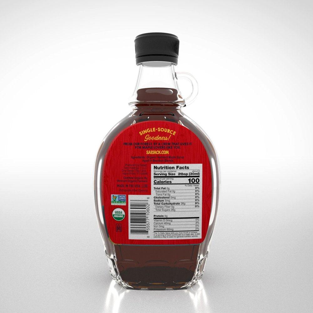 SAPJACK Bourbon Barrel Aged Maple Syrup - 8 Oz