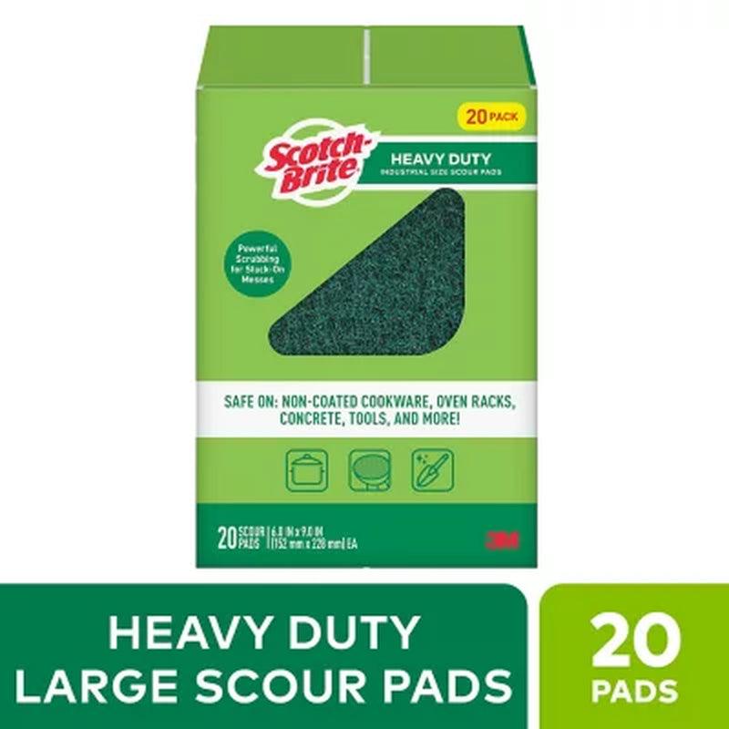 Scotch-Brite Heavy Duty Industrial Sized Scour Pads (20Ct.)