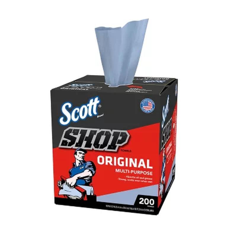 Scott Shop Towels Original, Pop-Up Dispenser Box (200 Sheets/Box)