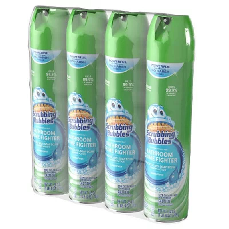 Scrubbing Bubbles Foaming Bathroom Cleaner, Rainshower (25 Oz., 4 Pk.)