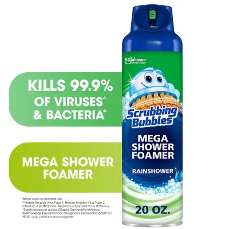 Scrubbing Bubbles Mega Shower Foamer Aerosol, Rainshower (20 Oz., 3 Ct.)