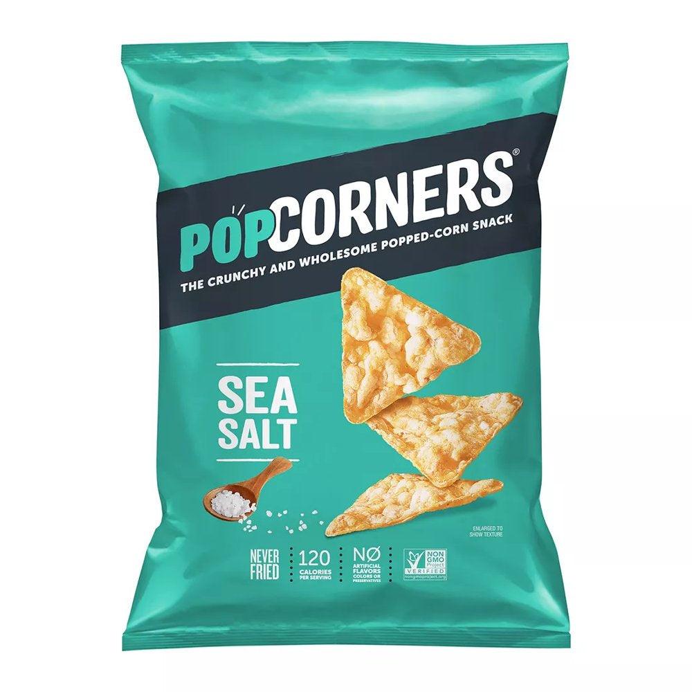 Sea Salt Popped Corn Chips Snacks, 18 Oz.