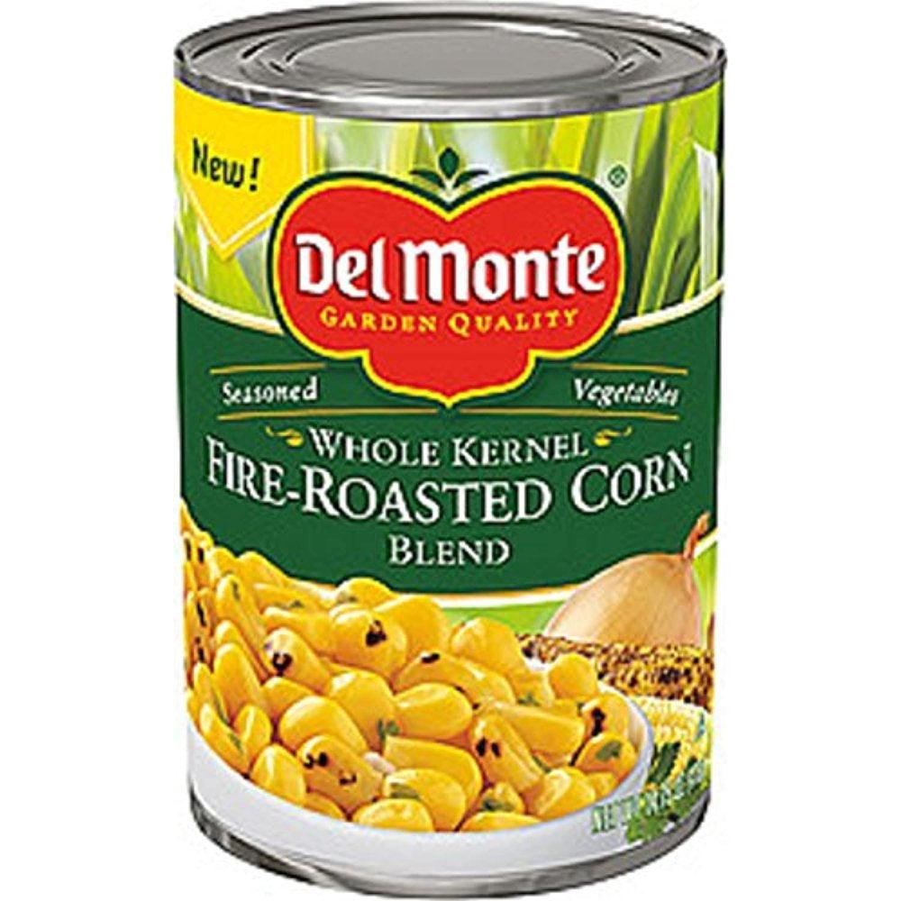 , Seasoned Vegetables, Whole Kernel Fire-Roasted Corn Blend, 14.5Oz Can (Pack of 6)