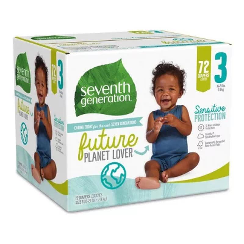 Seventh Generation Sensitive Protection Baby Diaper (Choose Your Size)