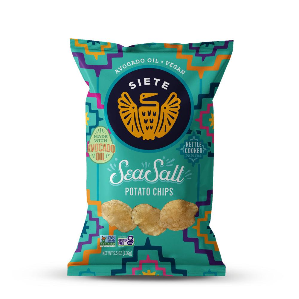 Siete Kettle Cooked Potato Chips Sea Salt - 5.5 Oz.