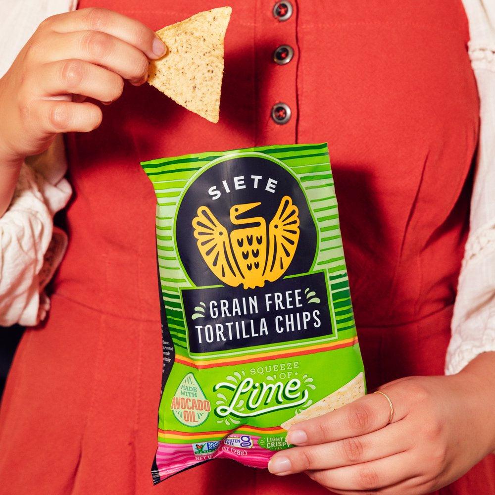 Siete Tortilla Chip 6Pk Variety Pack SS / Lime / Nacho - 6 Oz.