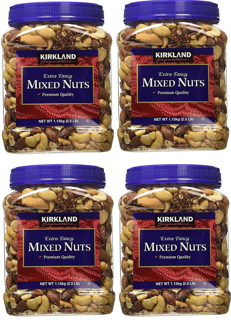 Signatures Kirkland, 4 Tubs (Fancy Mixed Nuts, 2.5 LB)