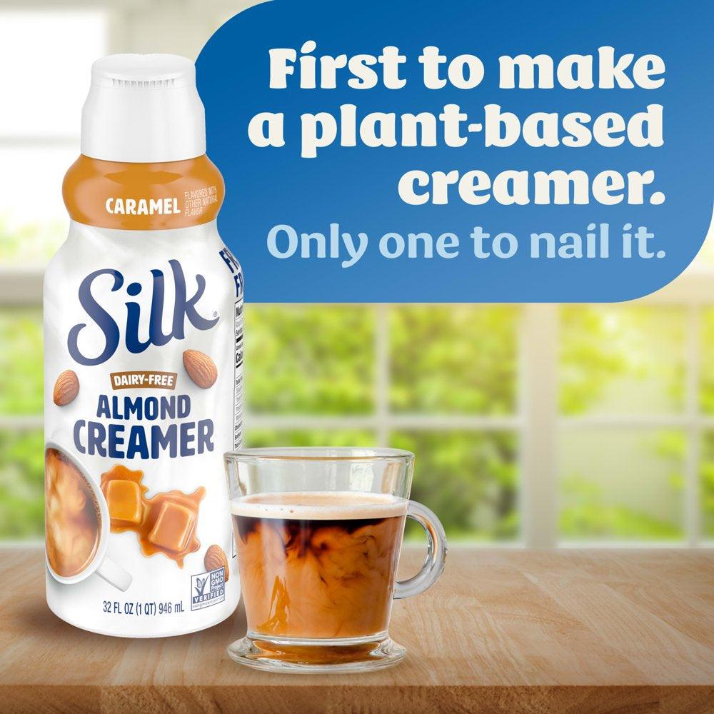 Silk Dairy Free, Gluten Free, Caramel Almond Creamer, 32 Fl Oz Carton