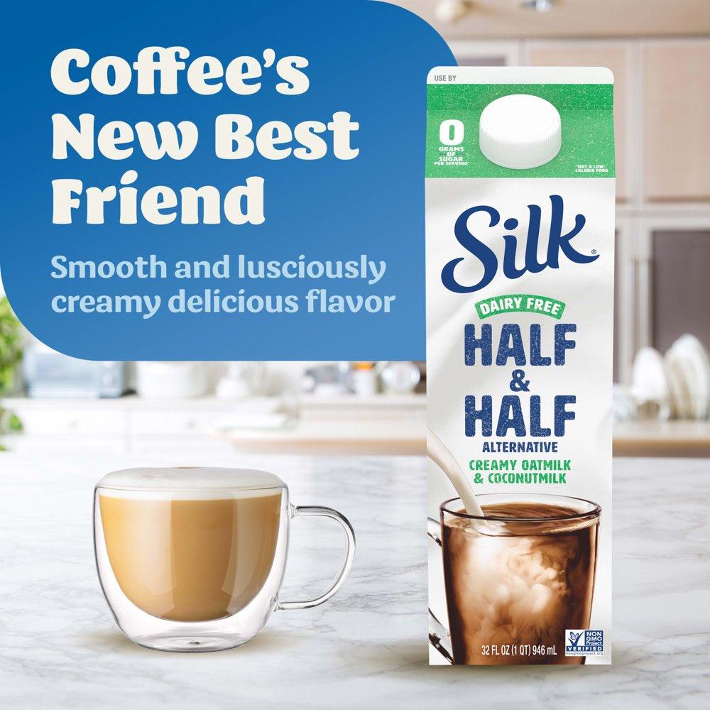 Silk Dairy Free, Gluten Free, Half and Half Alternative, 32 Fl Oz Carton