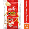 Simply Cheetos White Cheddar Crunchy Cheese Flavored Snacks, 8.5 Oz Bag