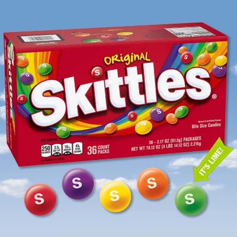 Skittles Original Full Size Fruity Chewy Candy (2.17 Oz., 36 Ct.)