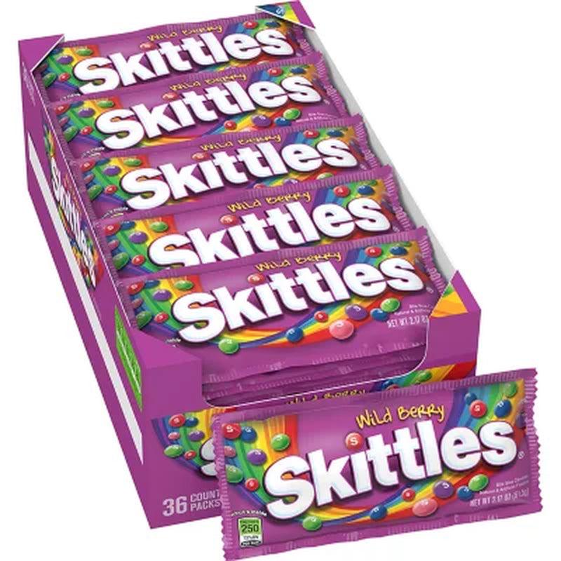 Skittles Wild Berry Fruity Chewy Candy Full Size Bulk Pack (2.17 Oz., 36 Ct.)