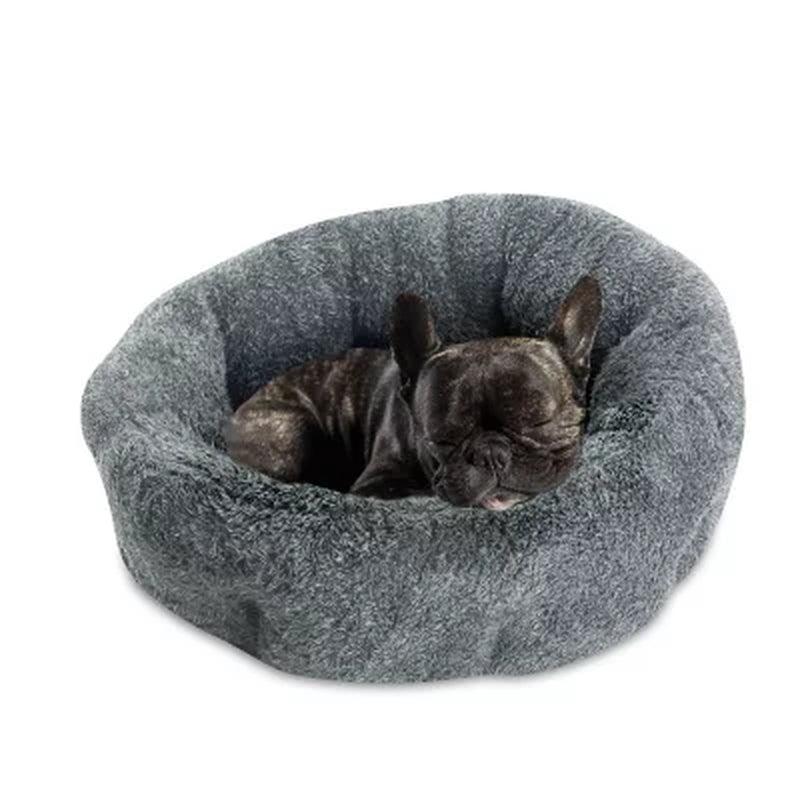 Sleepy Pet Quilted Slumber Oval round Cuddler, 22" X 22" (Choose Your Color)