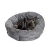 Sleepy Pet Quilted Slumber Oval round Cuddler, 22" X 22" (Choose Your Color)