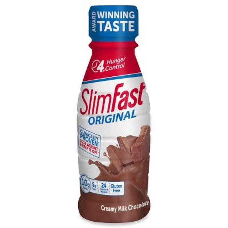 Slimfast Original Creamy Milk Chocolate Ready to Drink Meal Replacement Shakes (11 Fl. Oz., 24 Pk)