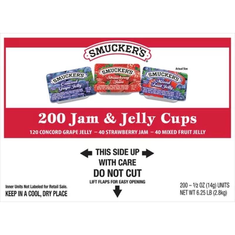 Smucker'S Assorted Jelly Cups (0.5 Oz., 200 Ct.)