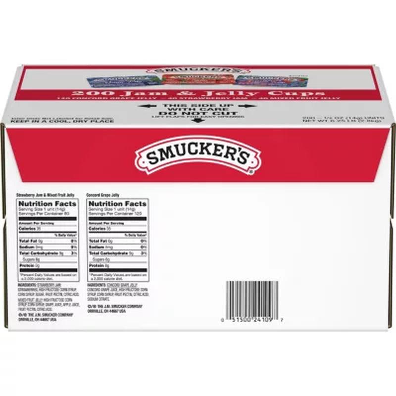 Smucker'S Assorted Jelly Cups (0.5 Oz., 200 Ct.)