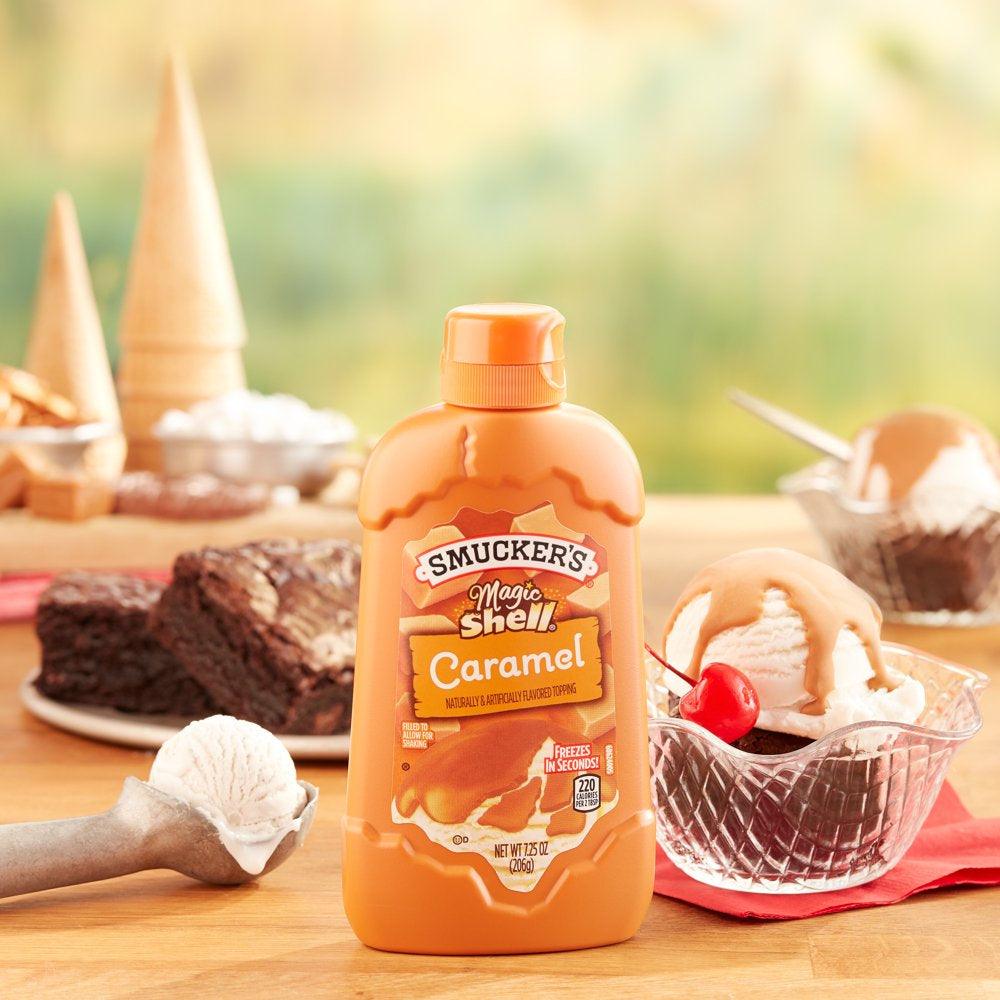 Smucker'S Magic Shell Caramel Flavored Topping, 7.25 Ounces