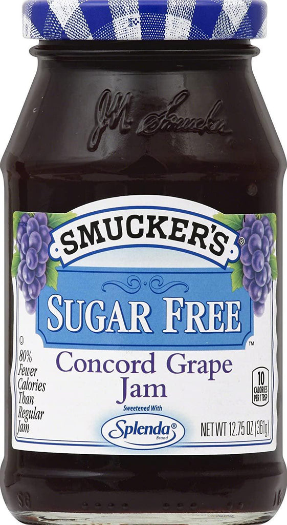 Smuckers Sugar Free Concord Grape Jam with Splenda Brand Sweetener, 12.75 Oz