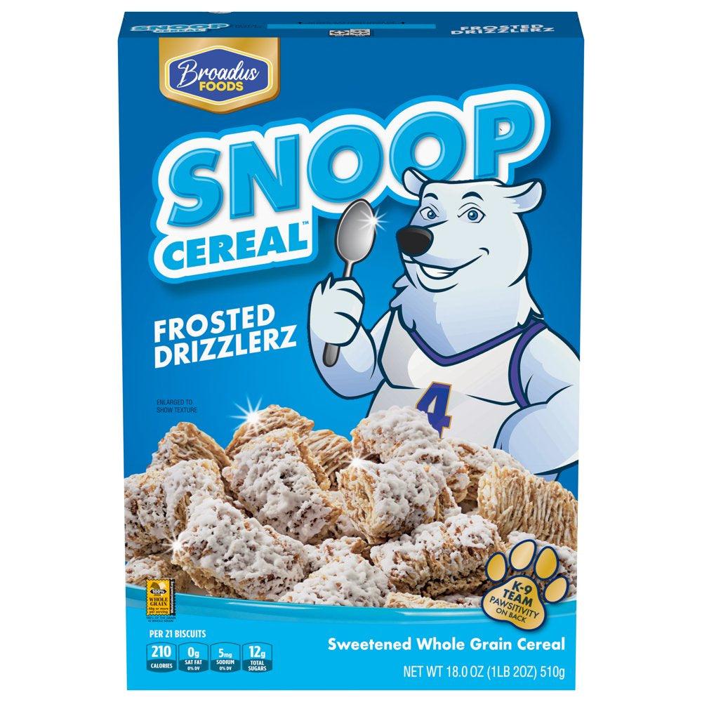 Snoop Cereal Frosted Drizzlerz Frosted Shredded Wheat Cereal, 18 OZ Box