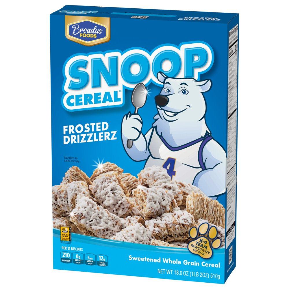 Snoop Cereal Frosted Drizzlerz Frosted Shredded Wheat Cereal, 18 OZ Box