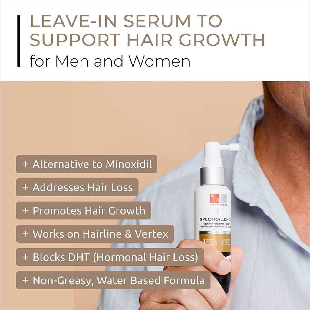 Spectral.Dnc-N Leave in Serum to Support Hair Growth by  - Minoxidil Alternative for Men and Women, Experience Fuller, Thicker Hair, Water Based Formula (2 Fl Oz)