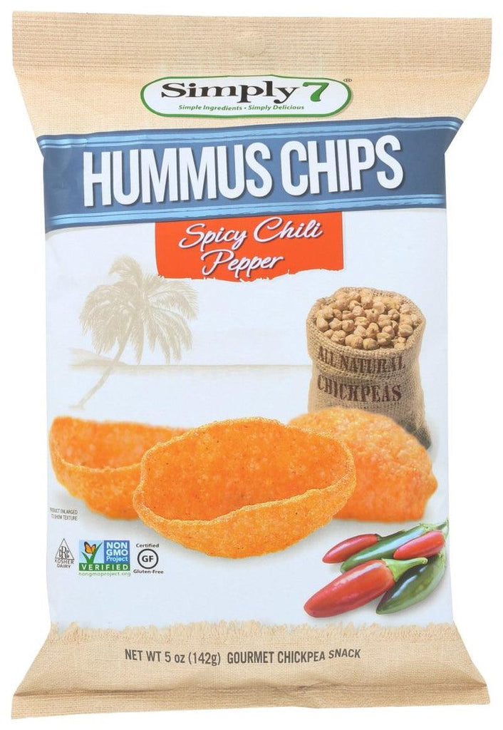 Spicy Chili Pepper Hummus Chips, 5 Oz, (Pack of 12)