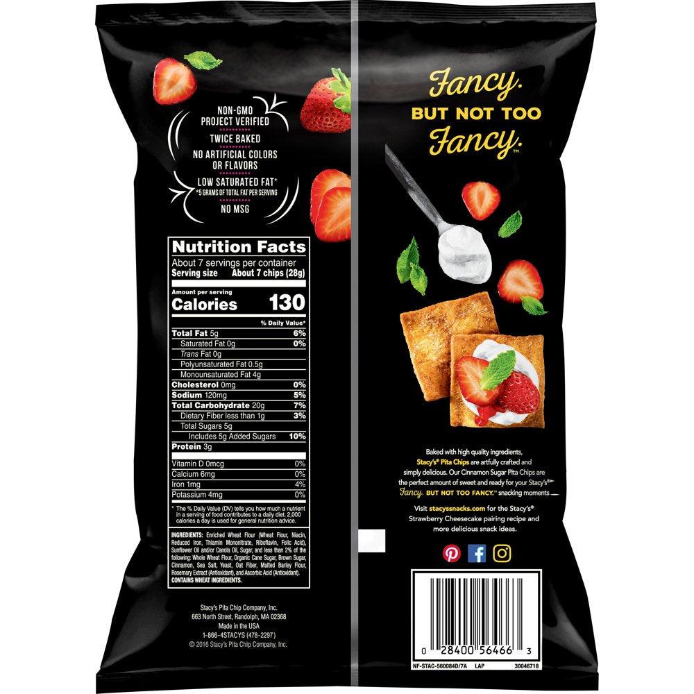 Stacy'S Pita Chips, Cinnamon Sugar, 7.33 Oz Bag