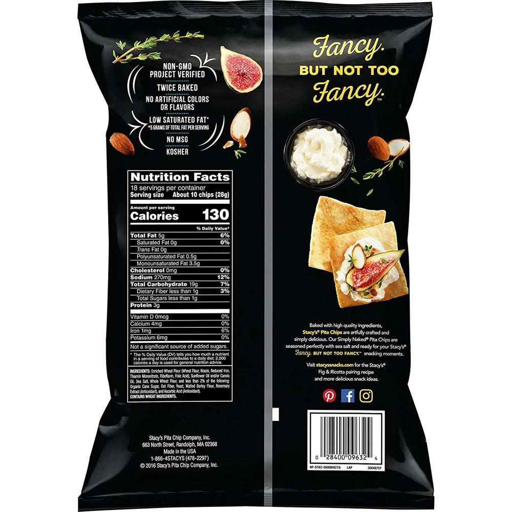 Stacy'S Pita Chips, Simply Naked, Party Size, 18 Oz